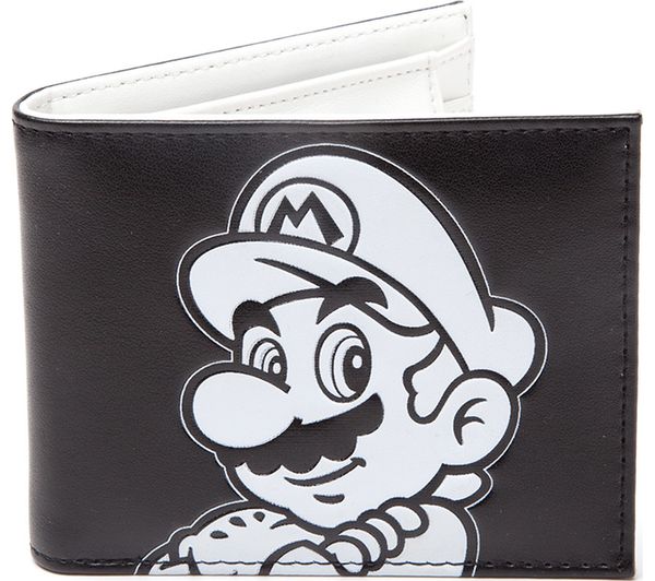 NINTENDO Super Mario Wallet - Black & White, Black