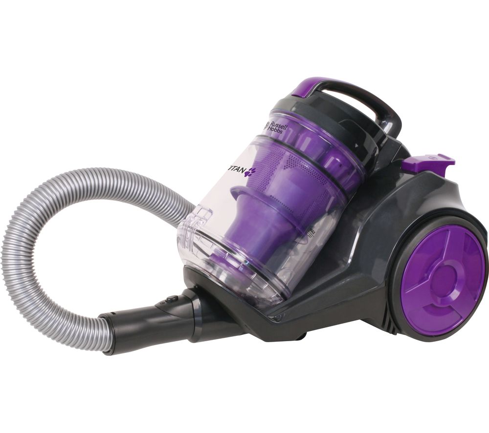 RUSSELL HOBBS Titan RHCV4501 Cylinder Bagless Vacuum Cleaner - Purple, Purple