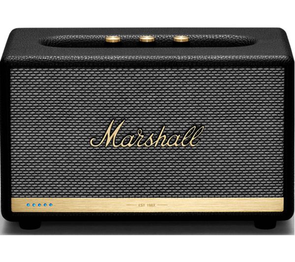 Marshall Acton II Wireless Voice Controlled Speaker - Black, Black