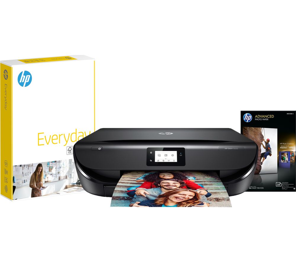 ENVY 5020 Wireless All-in-One Printer & Paper Grab and Go Bundle