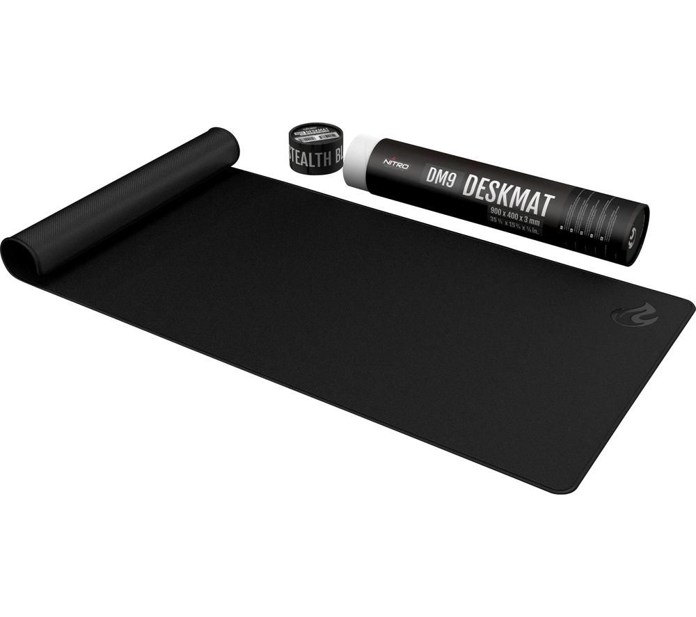 NITRO CONCEPTS DM9 Deskmat Gaming Surface - Black, Black