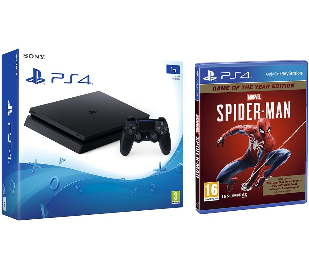 SONY PlayStation 4 & Marvel's Spider-Man GOTY Edition Bundle - 1 TB