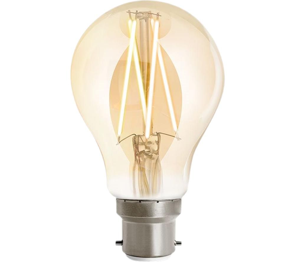 WIZ CONNEC Whites Filament Dimmable Smart LED Light Bulb - B22, White, White