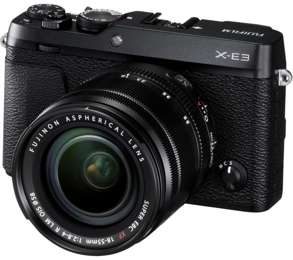 FUJIFILM X-E3 Mirrorless Camera with XF 18-55 mm f/2.8-4 Lens - Black, Black