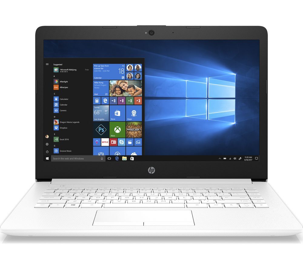 HP Stream 14-cm0986sa 14" AMD A4 Laptop - 32 GB eMMC, White, White
