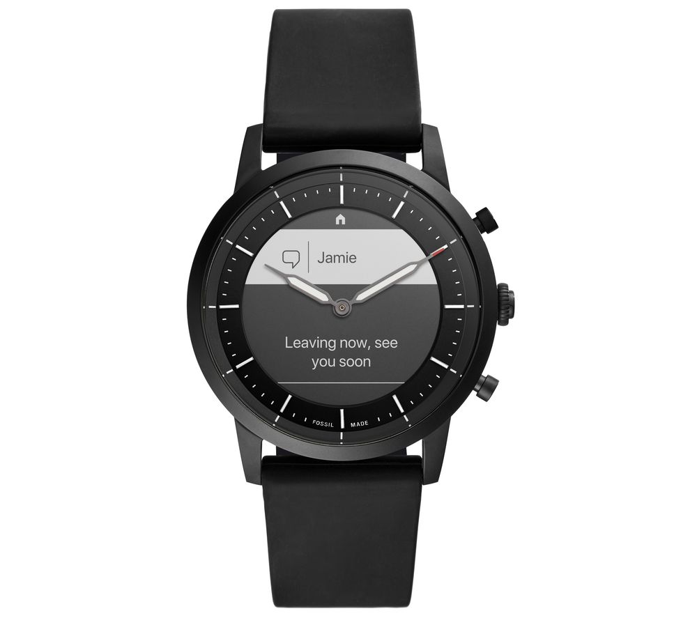 FOSSIL Collider Hybrid HR FTW7010 Smartwatch - Black, Silicone Strap