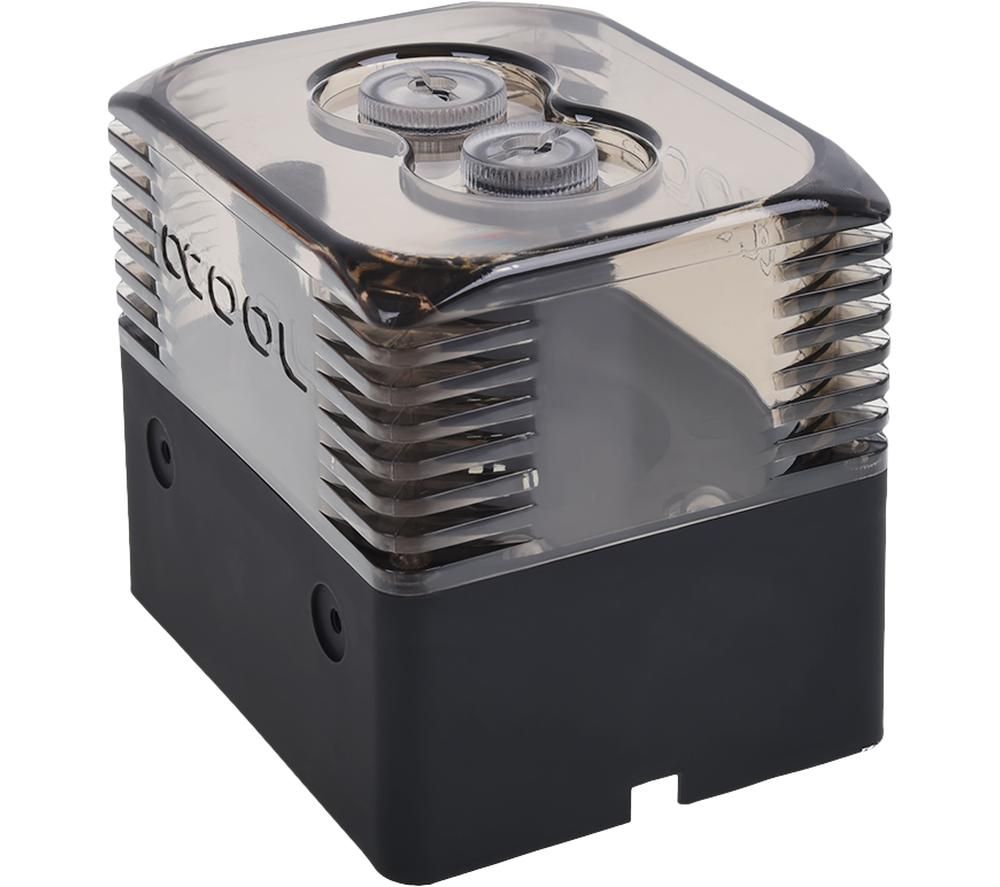 ALPHACOOL Ice Station DDC Solo Liquid Cooling Reservoir, Black,Clear