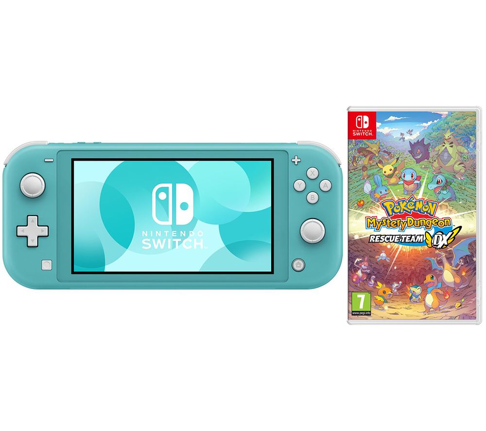 NINTENDO Switch Lite & Pok�mon Mystery Dungeon: Rescue Team DX Bundle - Turquoise, Turquoise