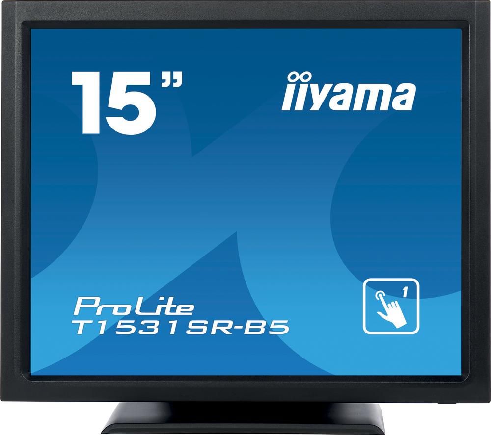 IIYAMA ProLite T1531SR-B5 15" LCD Touchscreen Monitor - Black, Black