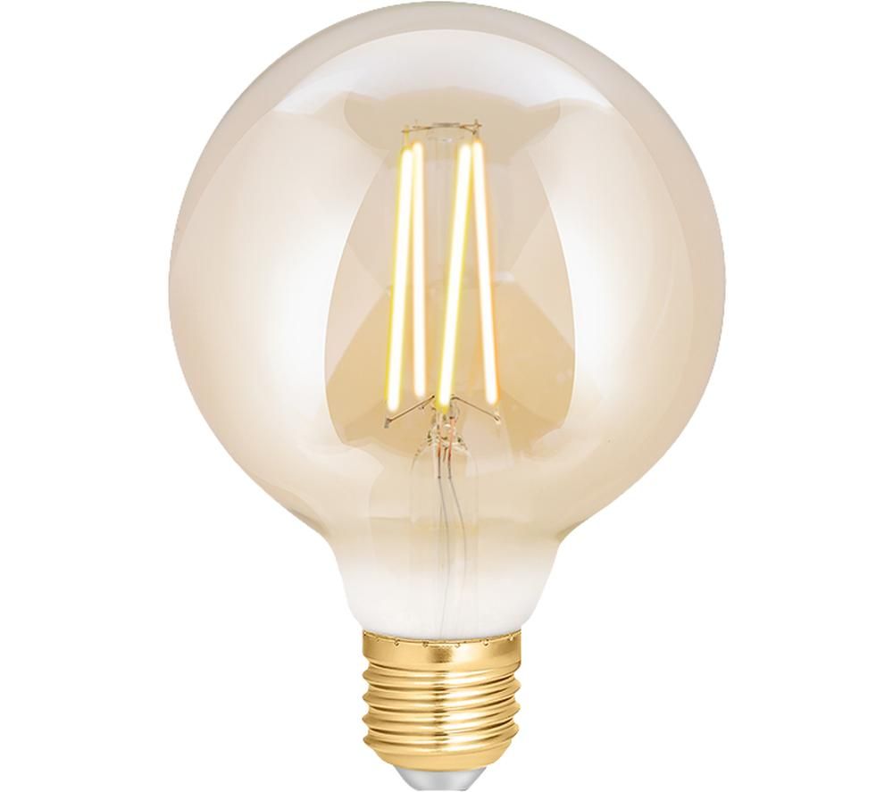 WIZ CONNEC Whites Filament Dimmable Smart LED Light Bulb - E27, Yellow, Yellow