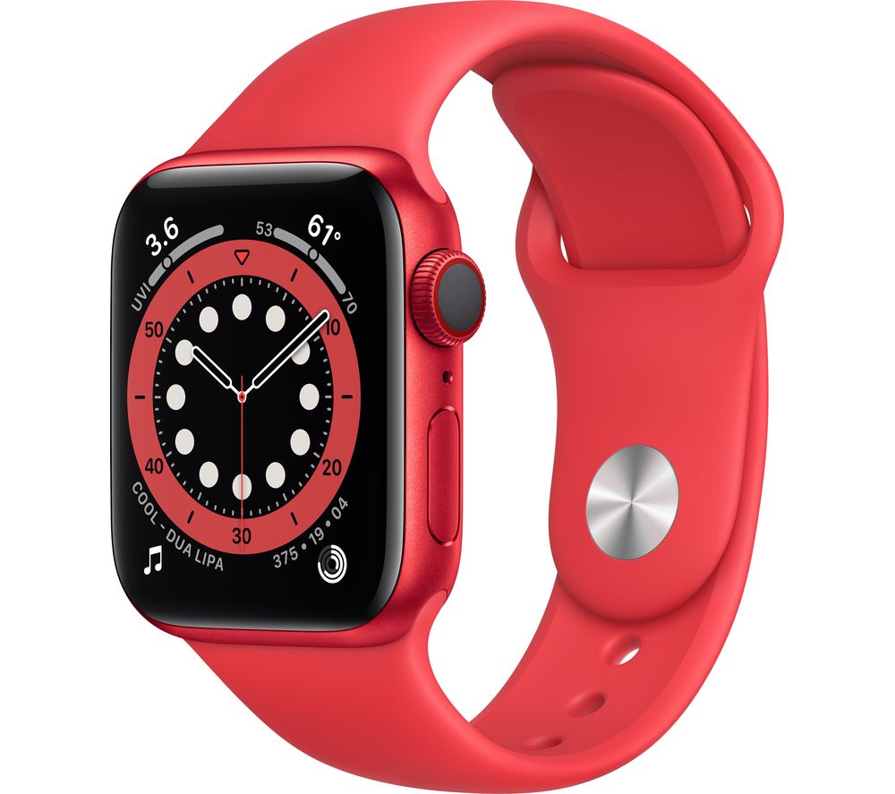 APPLE Watch Series 6 Cellular - PRODUCT(RED) Aluminium with PRODUCT(RED) Sports Band, 40 mm