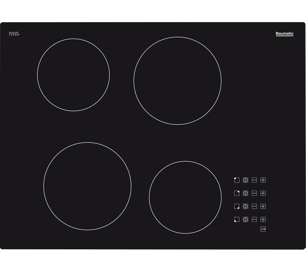 BAUMATIC BHC700 Electric Ceramic Hob - Black, Black