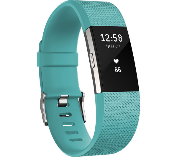 FITBIT Charge 2 - Teal, Small, Teal