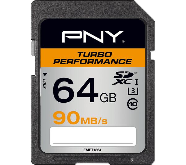 PNY Turbo Performance Class 10 SDXC Memory Card - 64 GB