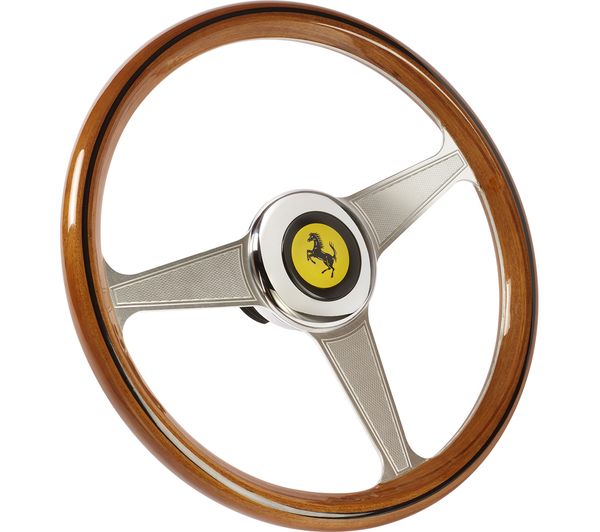 THRUSTMASTER Ferrari 250 GTO Racing Wheel - Silver & Brown, Silver