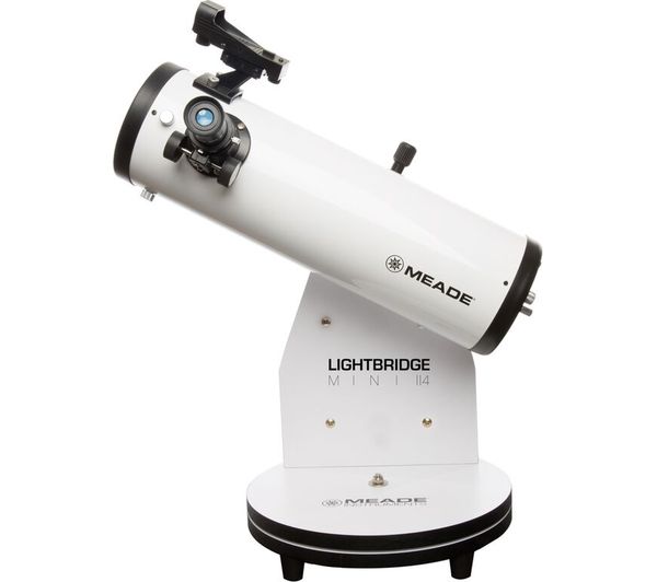 MEADE Lightbridge Mini 114 Reflector Telescope - White, White
