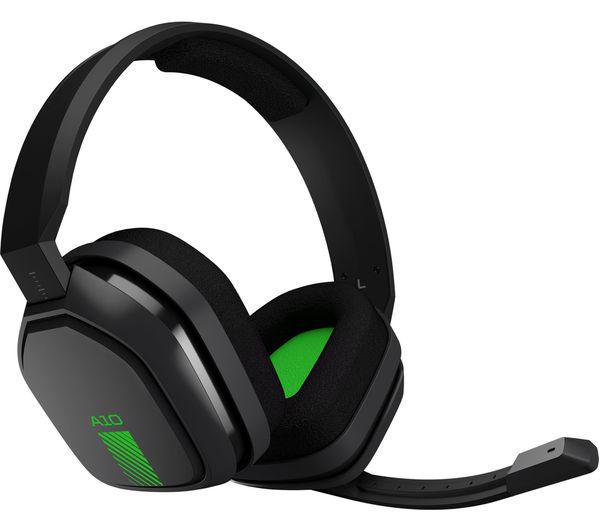 ASTRO A10 Gaming Headset - Grey & Green, Green,Silver/Grey