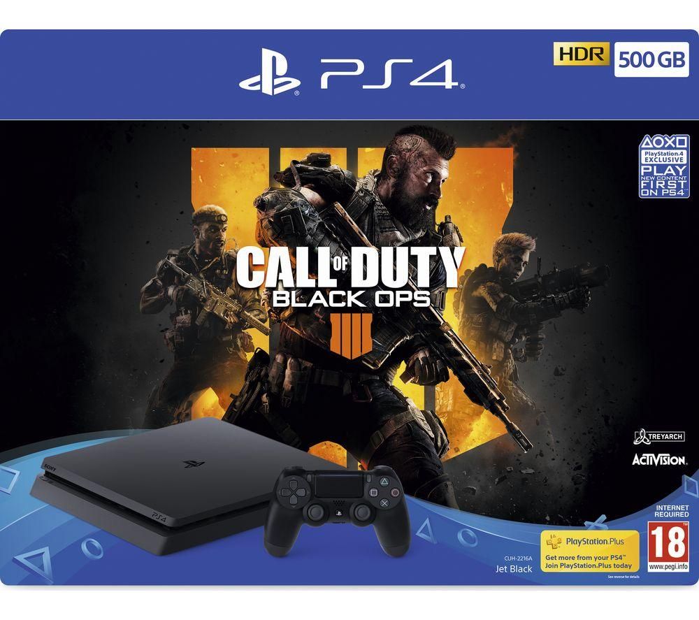 SONY PlayStation 4 with Call of Duty: Black Ops 4 - 500 GB, Black