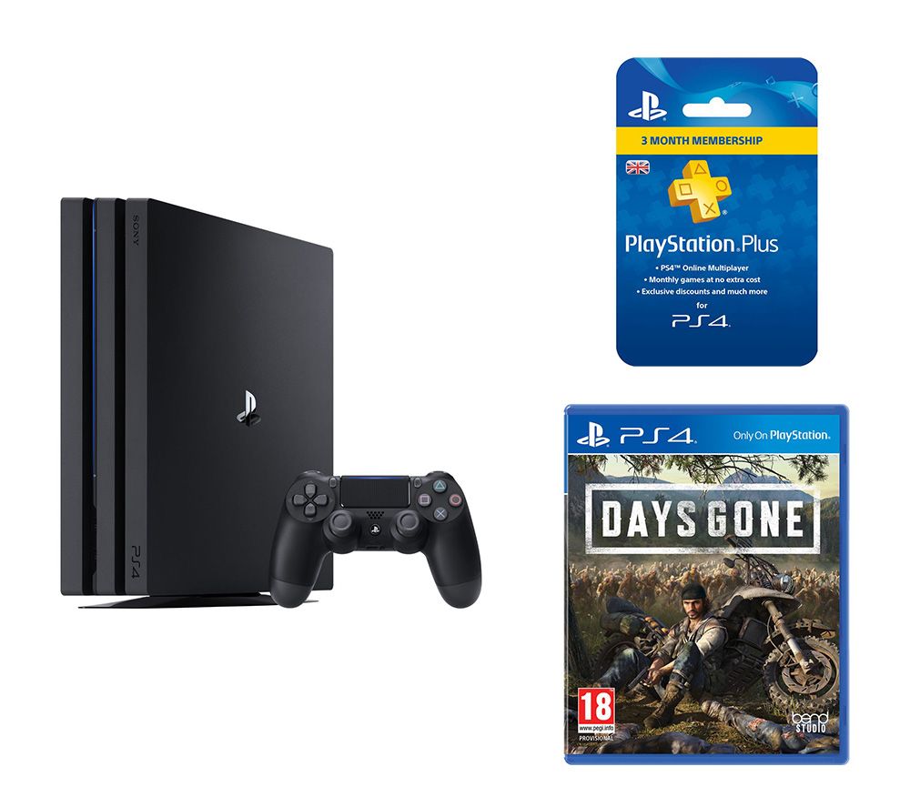 SONY PlayStation 4 Pro, Days Gone & PlayStation Plus 3 Month Subscription Bundle - 1 TB