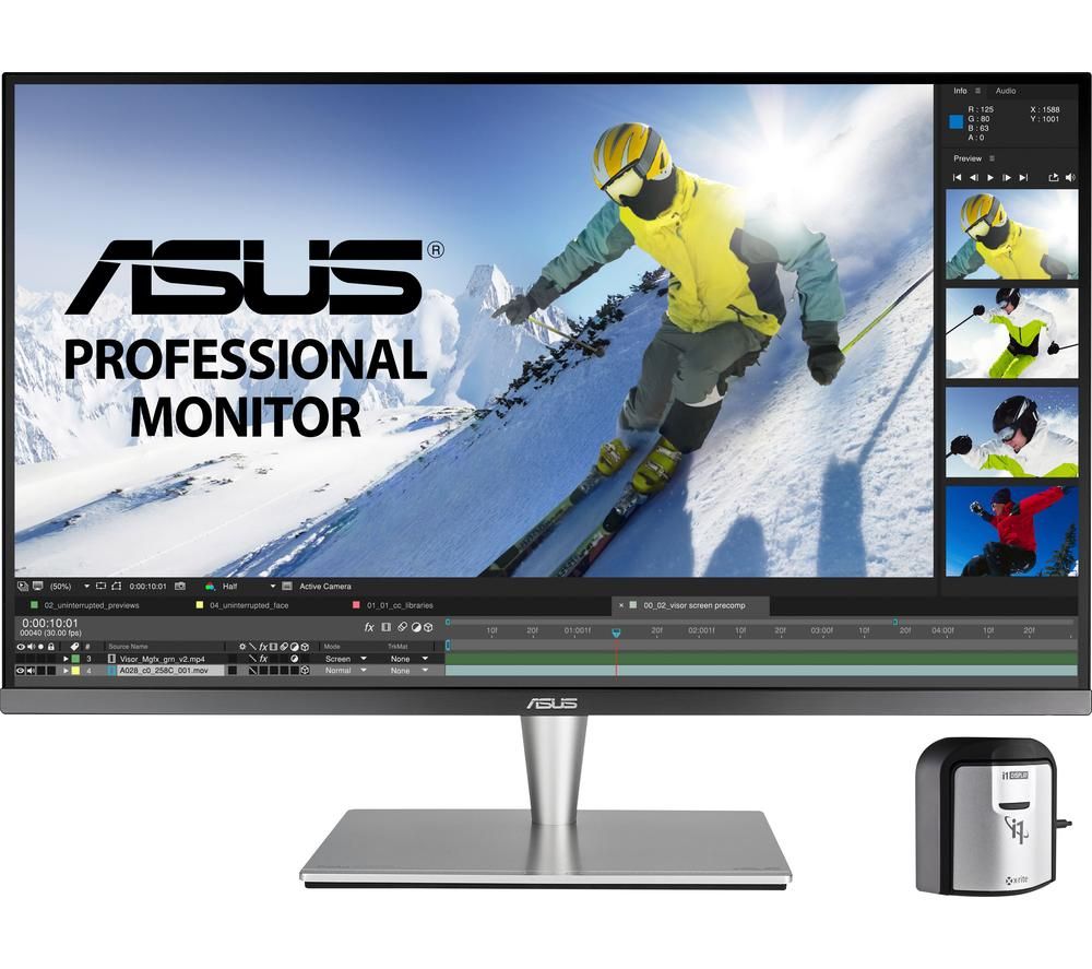 ASUS ProArt PA32UC 4K Ultra HD 32" IPS LCD Monitor - Grey, Grey