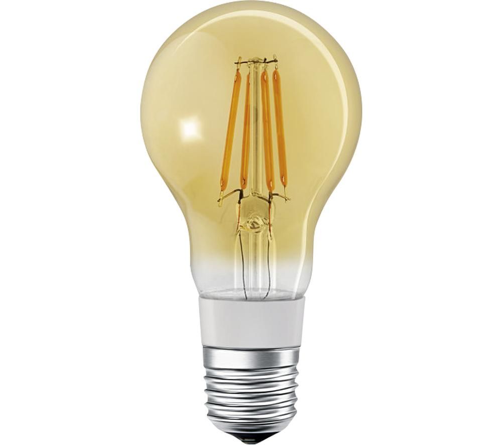 LEDVANCE SMART Filament Classic Dimmable LED Light Bulb - E27, Yellow