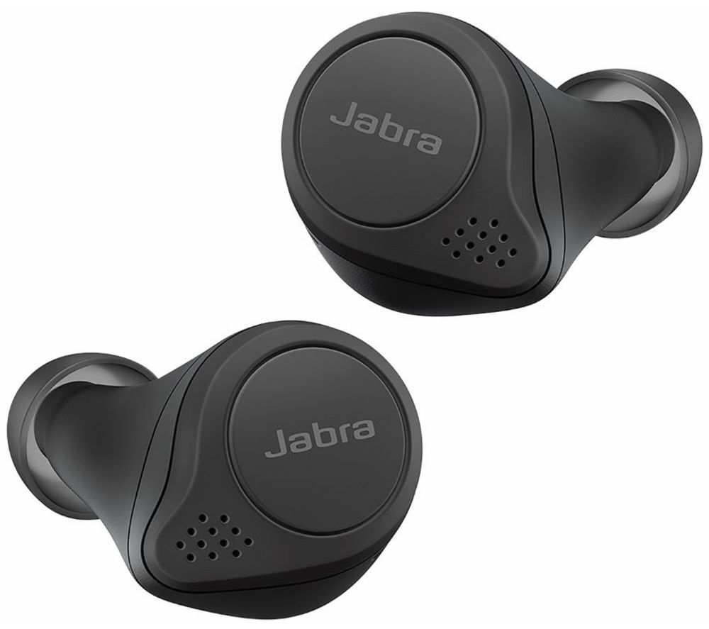 JABRA Elite 75t Wireless Bluetooth Noise-Cancelling Earbuds - Black, Black