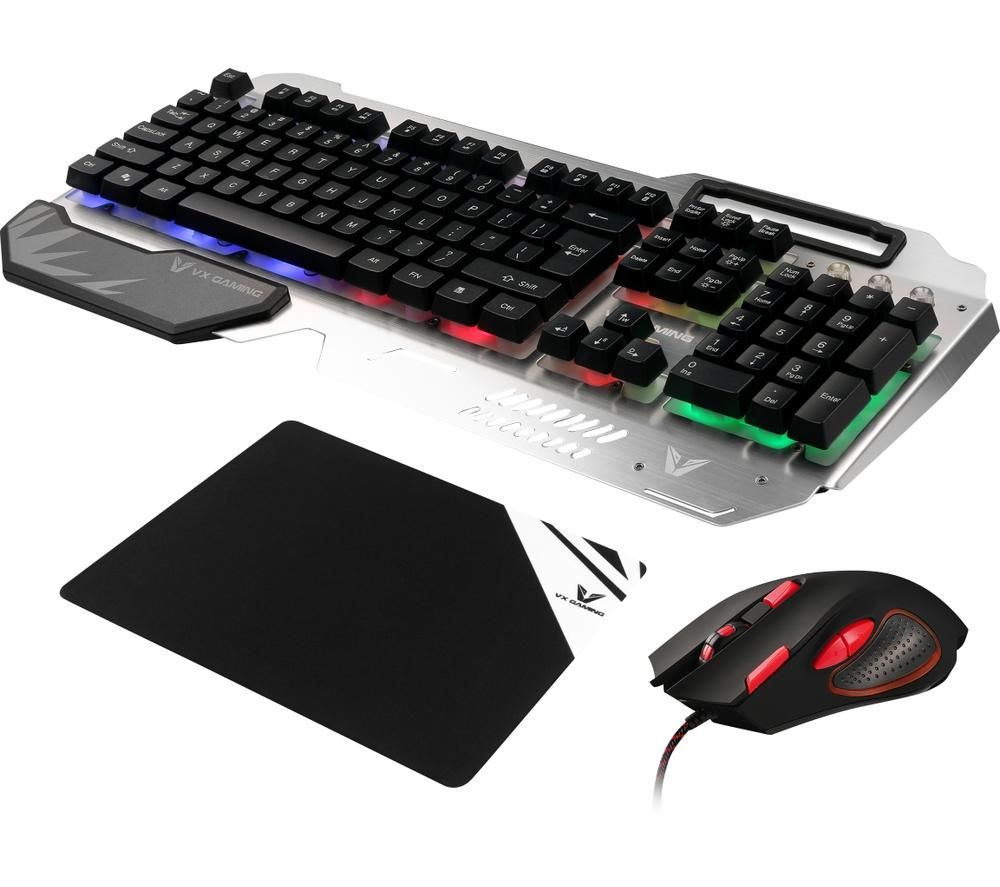 VOLKANO VX Combat Combo Series Gaming Keyboard, Mouse & Mouse Mat Bundle