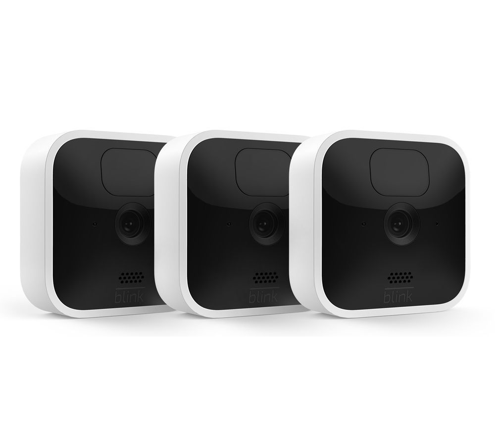 AMAZON Blink Indoor Full HD 1080p WiFi Security Camera System - 3 Cameras, White