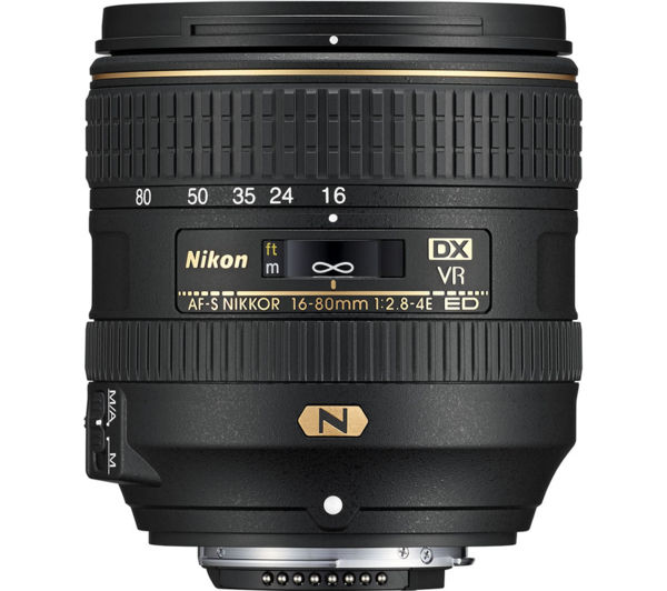 NIKON AF-S DX NIKKOR 16-80 mm f/2.8-4E ED VR Zoom Lens