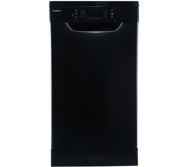 KENWOOD KDW45B16 Slimline Dishwasher - Black, Black