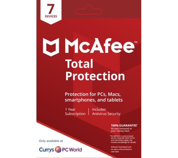 MCAFEE Total Protection - 1 user / 7 devices for 1 year