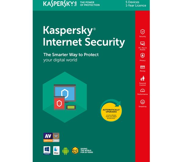 KASPERSKY Internet Security 2018 - 1 year for 5 devices