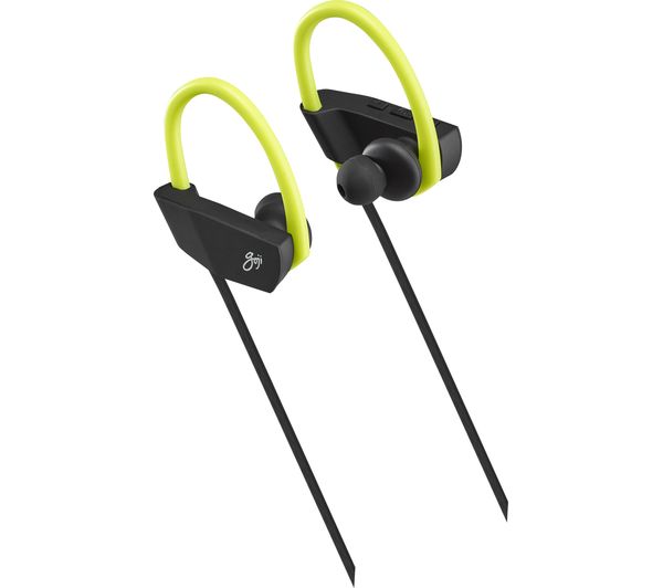 GOJI GSHOKBT18 Wireless Bluetooth Headphones - Black & Green, Black