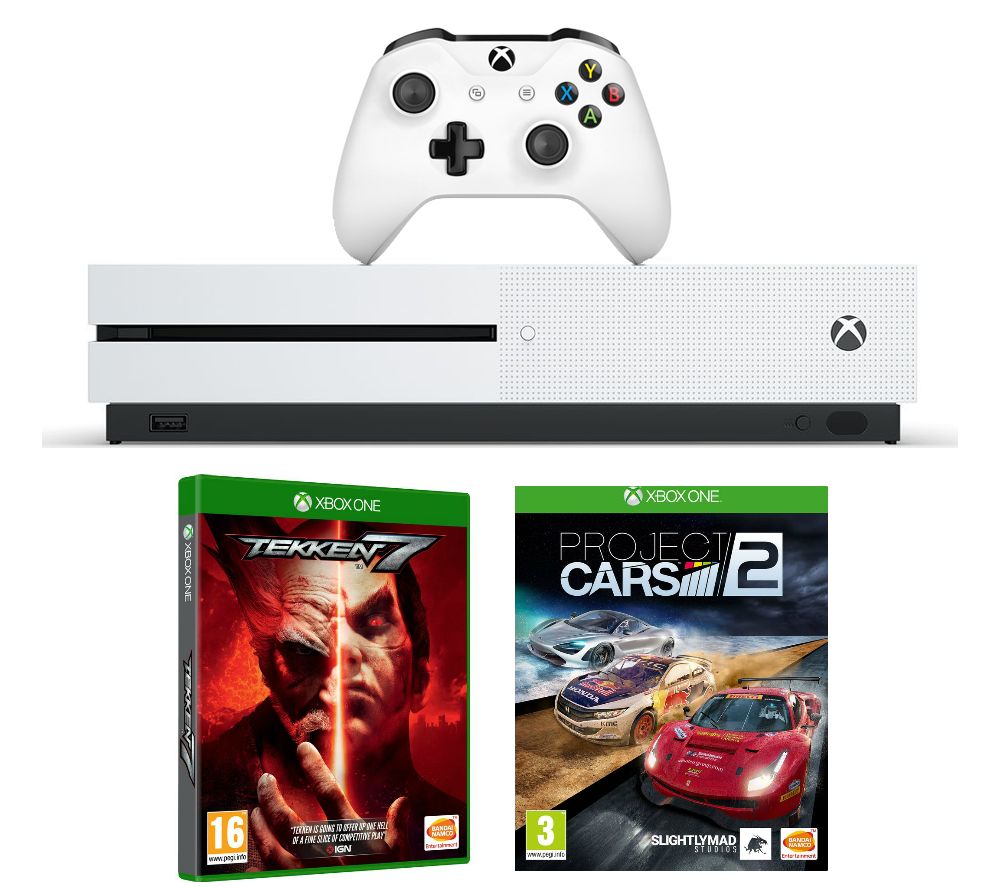 MICROSOFT Xbox One S, Tekken 7 & Project Cars 2 Bundle - 1 TB