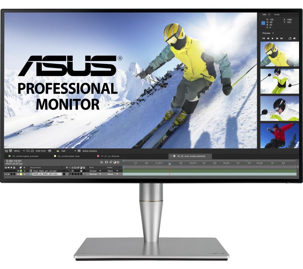 ASUS ProArt PA27AC Quad HD 27 IPS Monitor - Grey, Grey