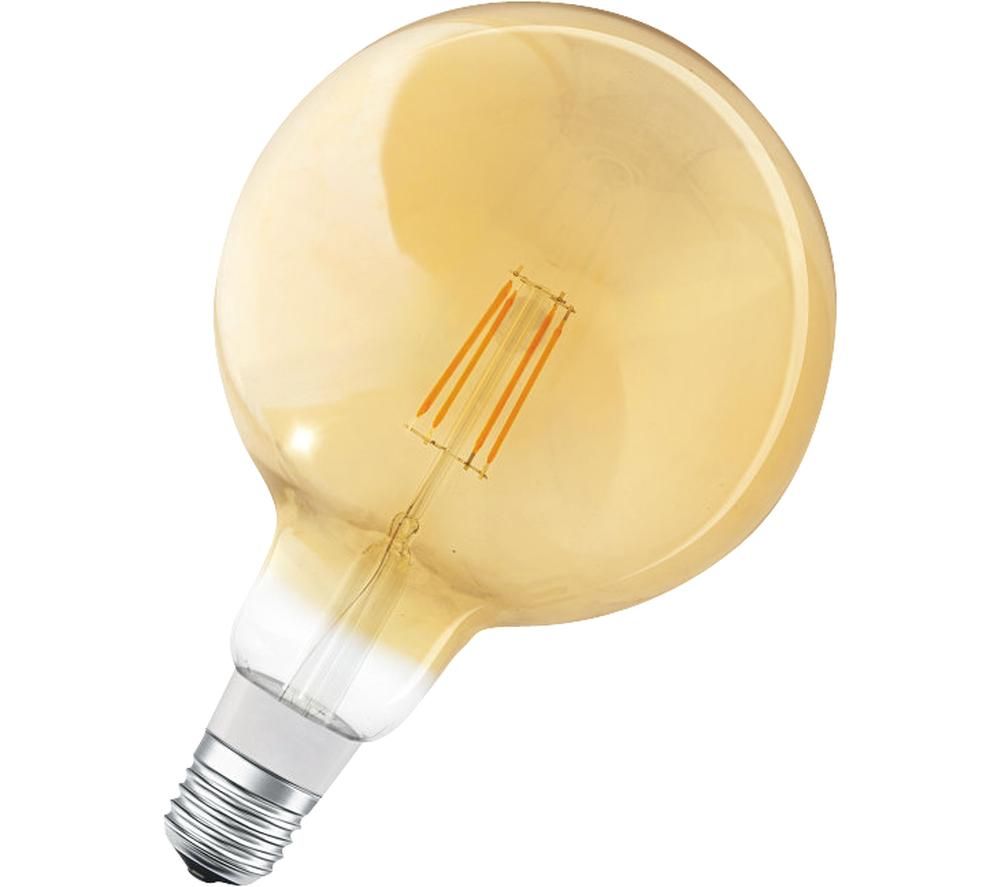LEDVANCE SMART Filament Globe Dimmable LED Light Bulb - E27, Yellow, Yellow