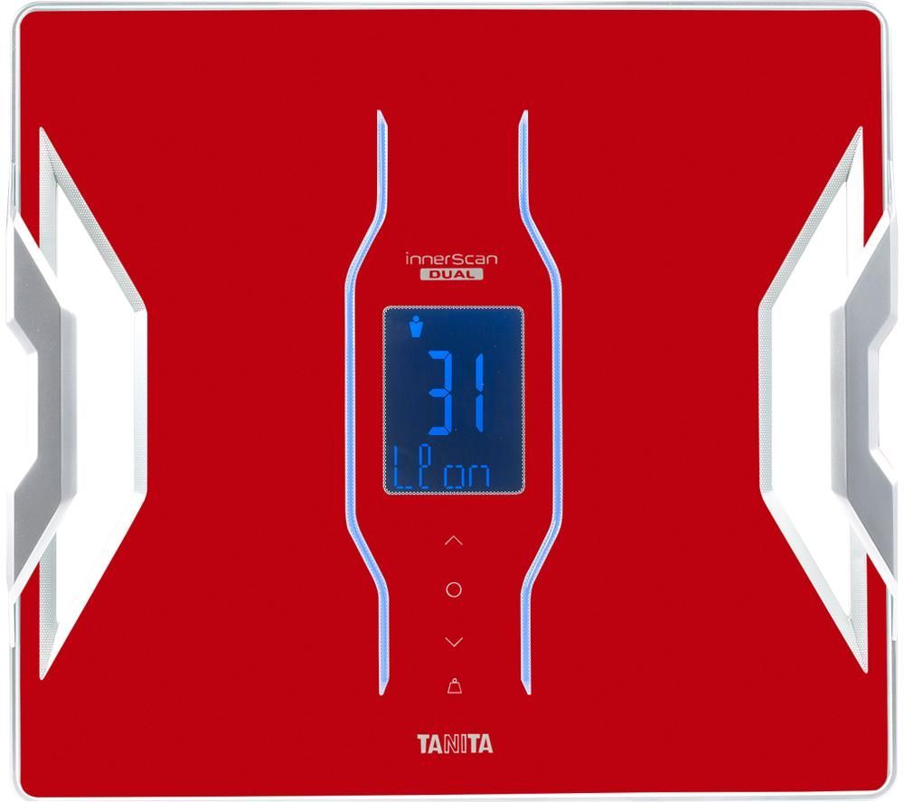 TANITA InnerScan Dual RD-953 Smart Bathroom Scales - Red, Red