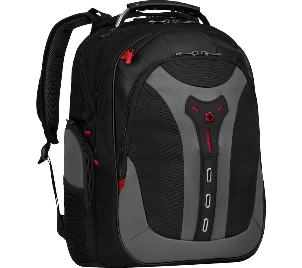 WENGER Pegasus 17" Laptop Backpack - Black & Grey, Black