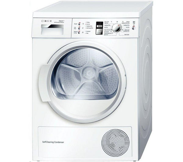 Bosch Tumble Dryer WTW863S1GB Heat Pump Condenser  - White, White