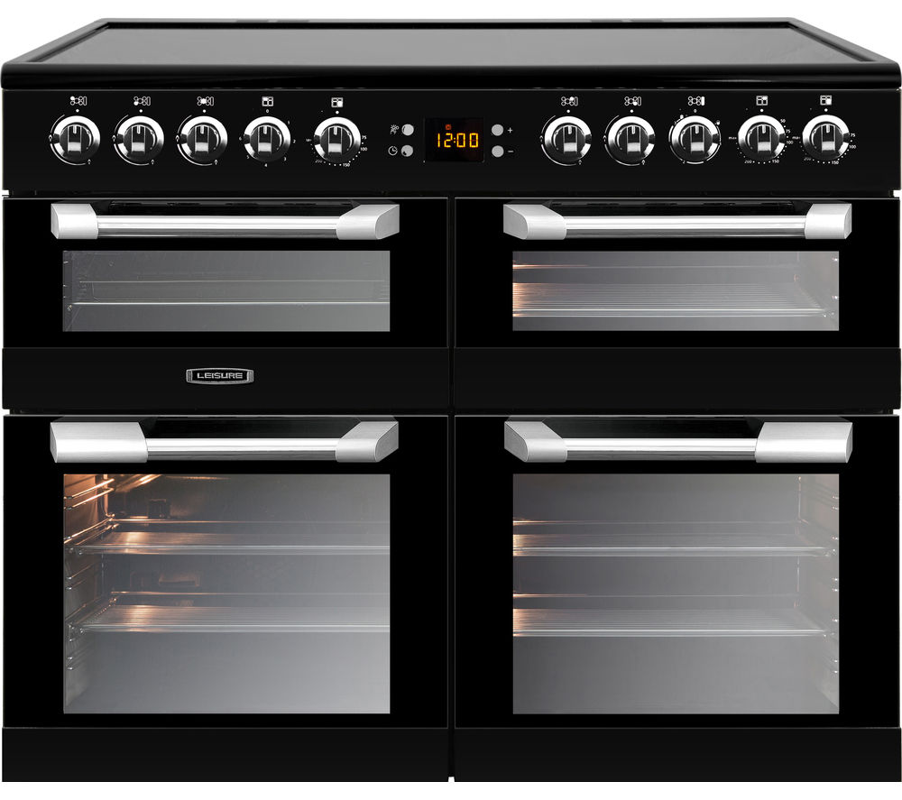 LEISURE Cuisinemaster CS100C510K 100 cm Electric Range Cooker - Black & Stainless Steel, Stainless Steel