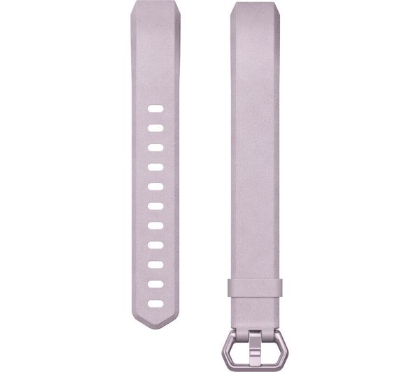 FITBIT Alta HR Leather Band - Lavender, Small, Lavender