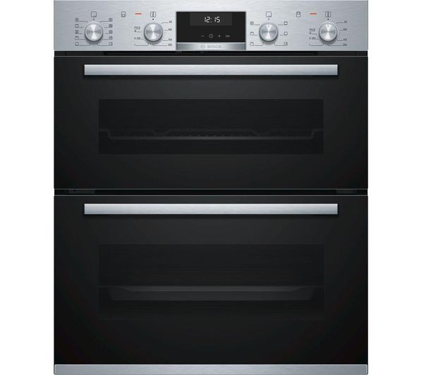 BOSCH NBA5570S0B Electric Built-under Double Oven - Stainless Steel, Stainless Steel