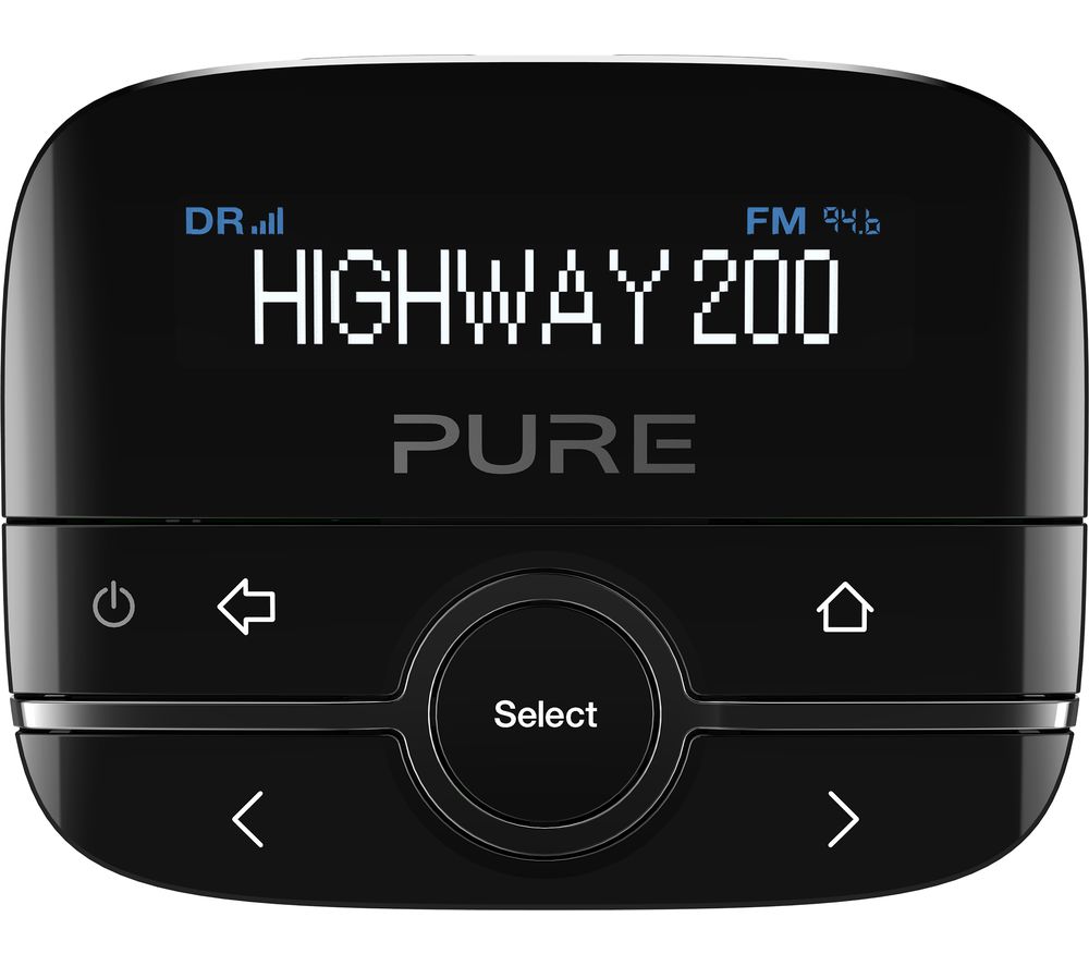 PURE Highway 200 DAB? Car Radio Adapter - Black, Black