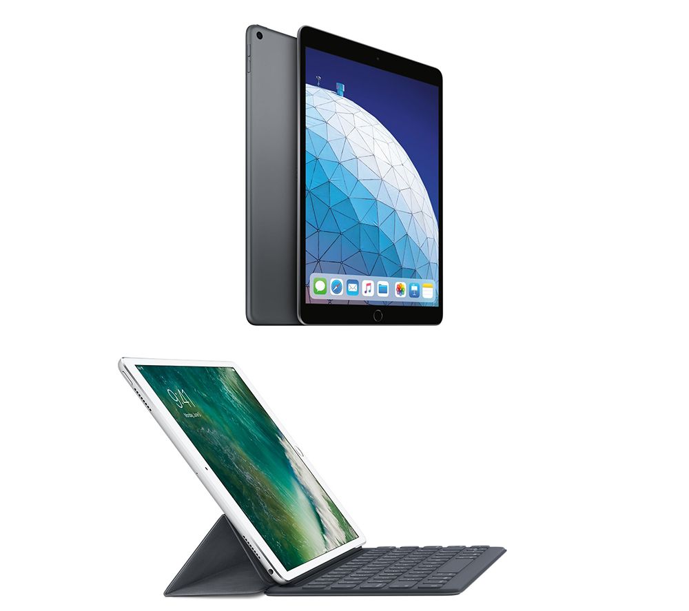 10.5" iPad Air (2019) & Smart Keyboard Folio Case Bundle - 64 GB, Space Grey, Grey
