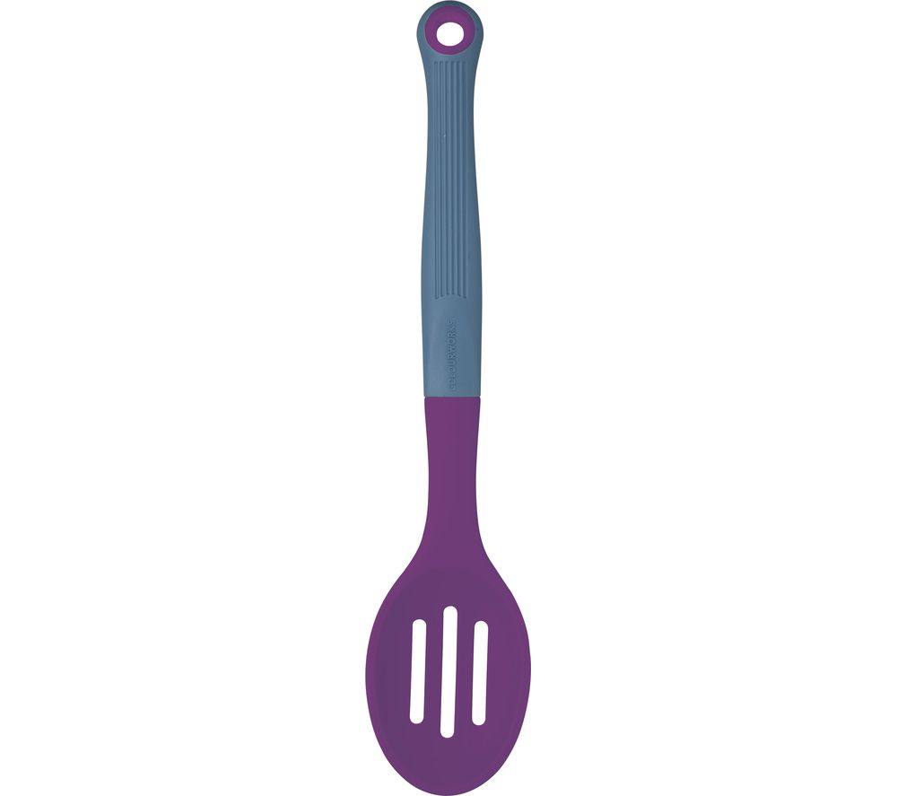 Slotted Spoon - Grey & Purple, Grey