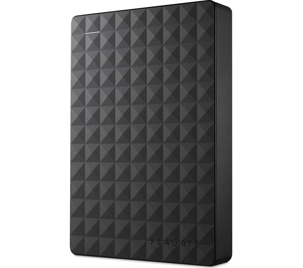 SEAGATE Expansion Portable Hard Drive - 4 TB, Black, Black
