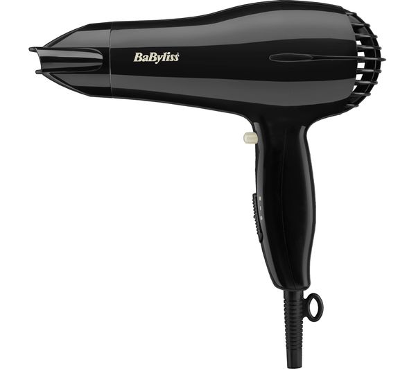 BABYLISS Powerlight 2000 Hair Dryer - Black, Black