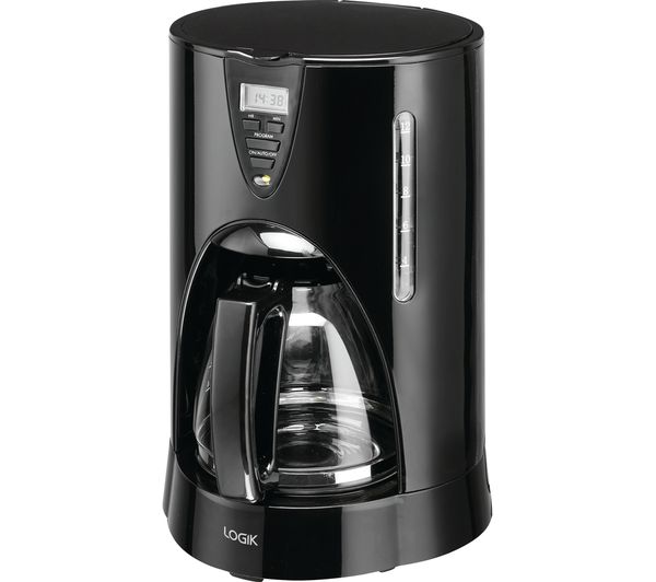 LOGIK LC12DCB17 Filter Coffee Machine - Black, Black