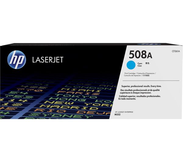 HP 508A Original Cyan Toner Cartridge, Cyan