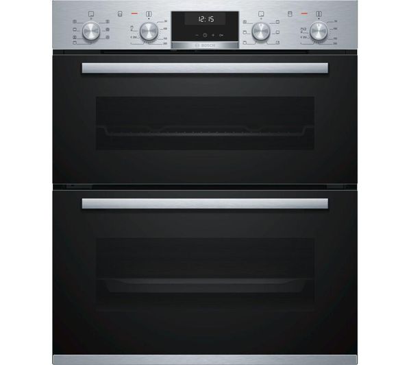 BOSCH Serie 6 NBA5350S0B Built-under Double Oven - Stainless Steel, Stainless Steel